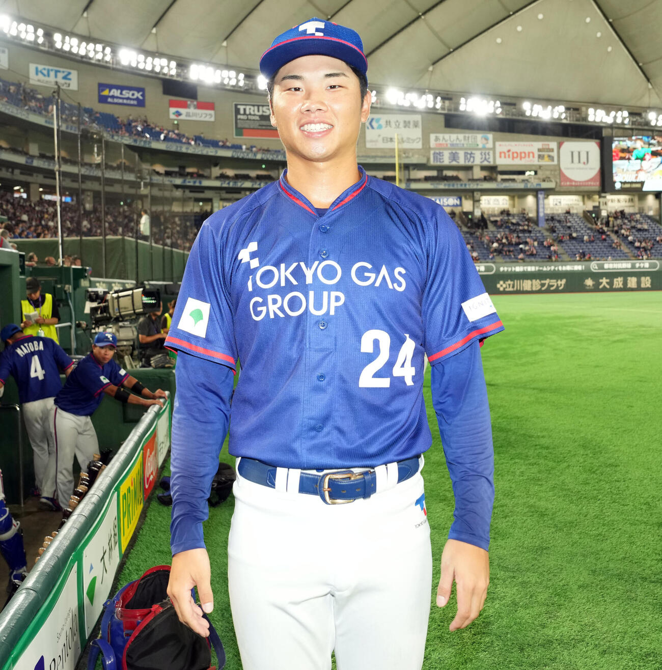 東京ガス対西濃運輸　東京ガス藤沢涼介（撮影・たえ見朱実）
