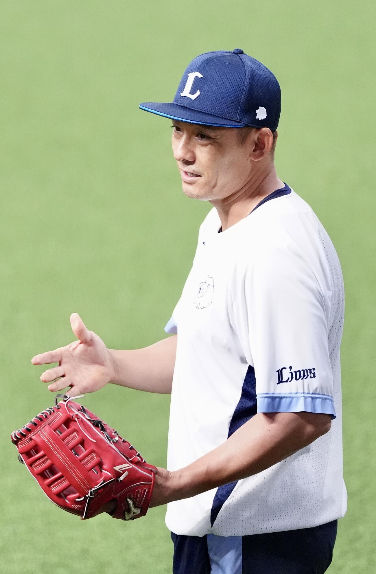 西武対楽天　試合前練習を行う西武栗山巧（撮影・江口和貴）