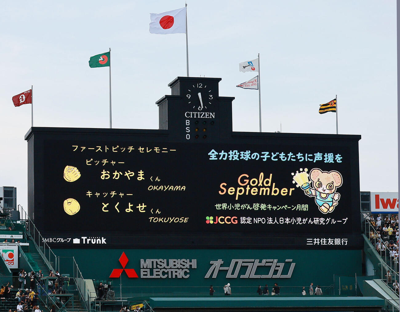 阪神対巨人　ファーストピッチセレモニー（撮影・上山淳一）