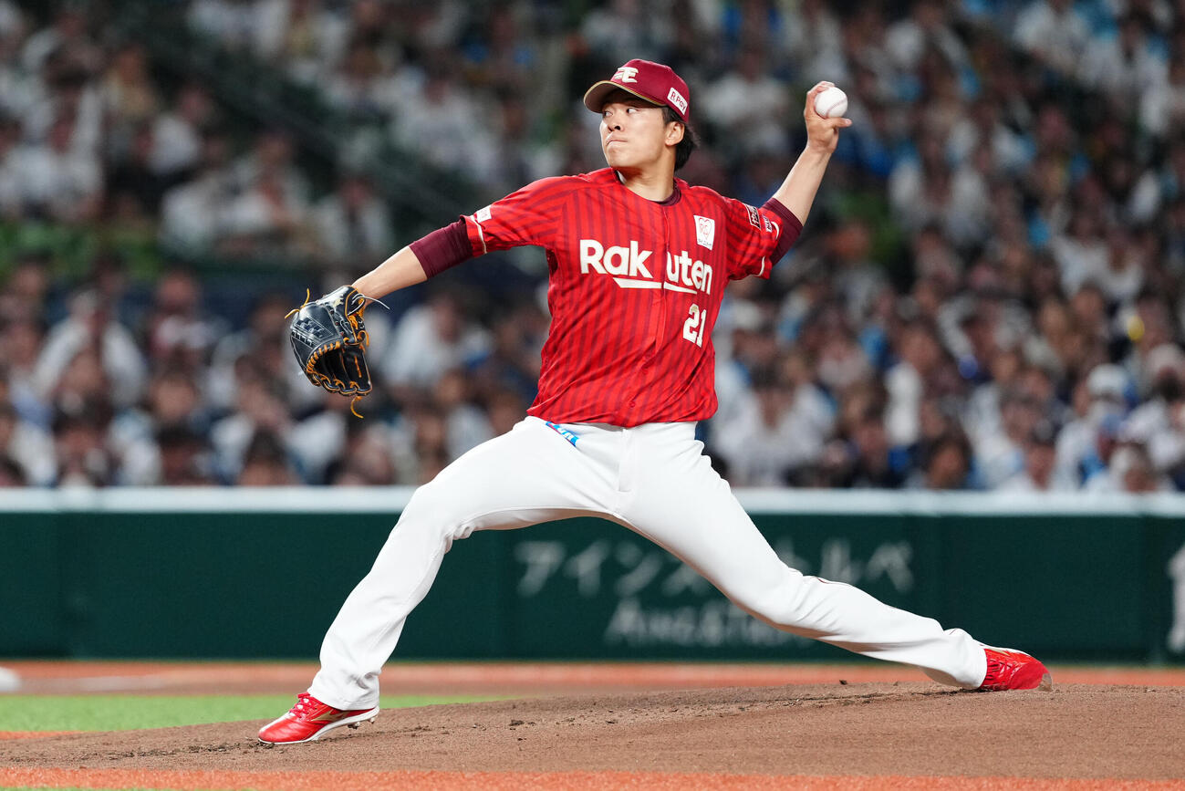 西武対楽天　楽天先発の早川隆久（撮影・江口和貴）