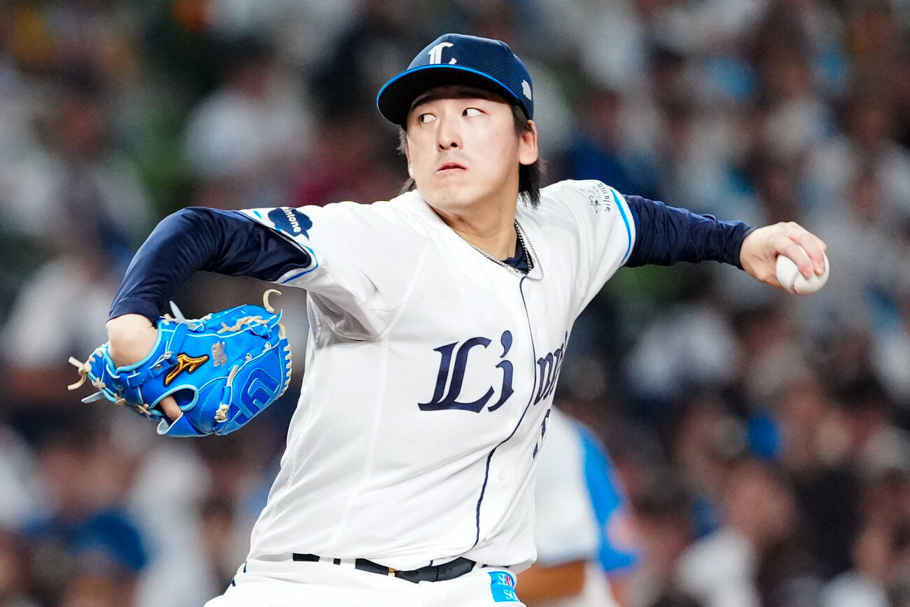 西武対楽天　西武先発の隅田知一郎（撮影・江口和貴）