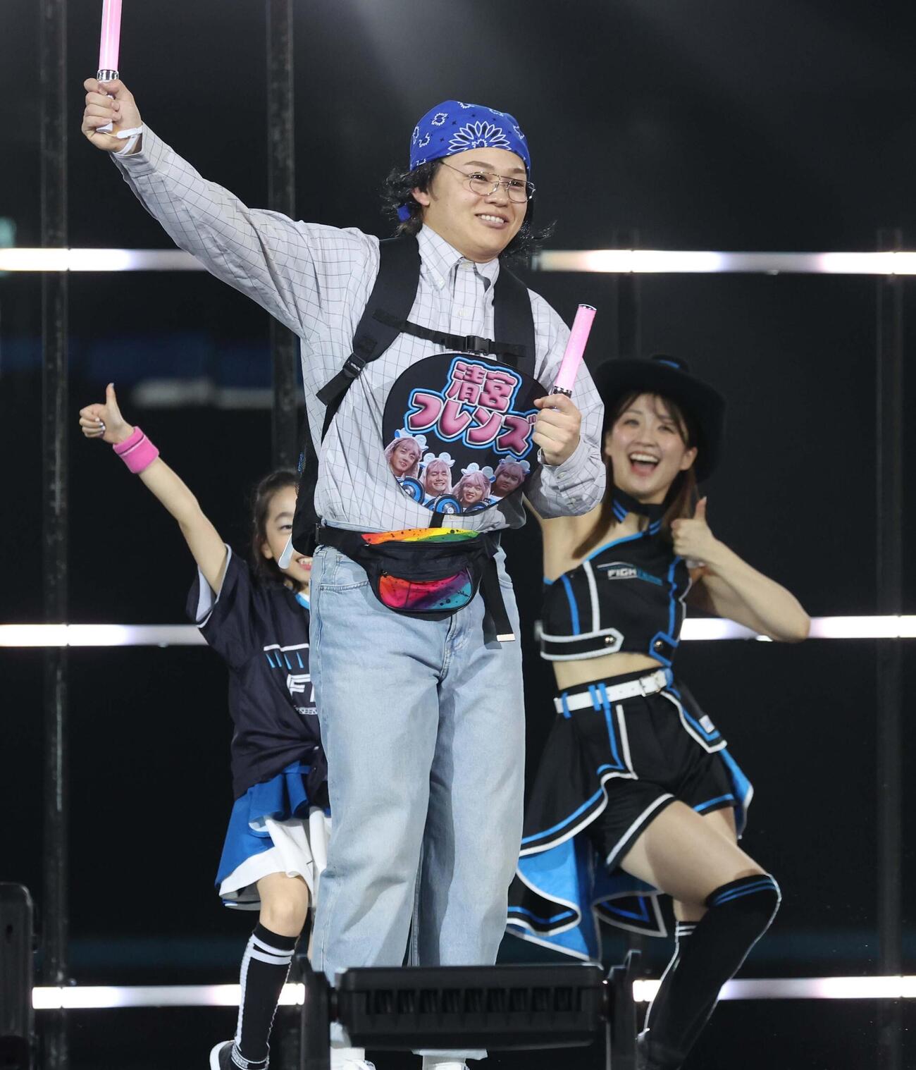 「清宮フレンズ」の踊りに乱入する「オタミヤ」こと田宮裕涼（2024年11月撮影）