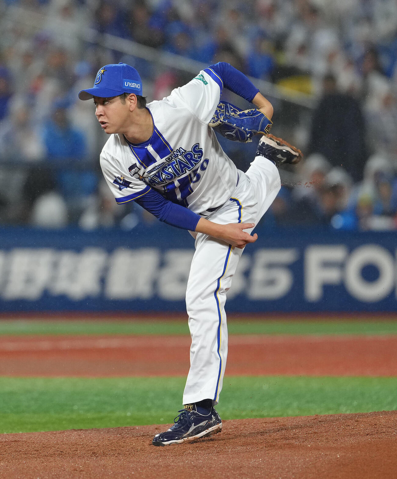 DeNA対中日　DeNA先発の平良拳太郎（撮影・足立雅史）
