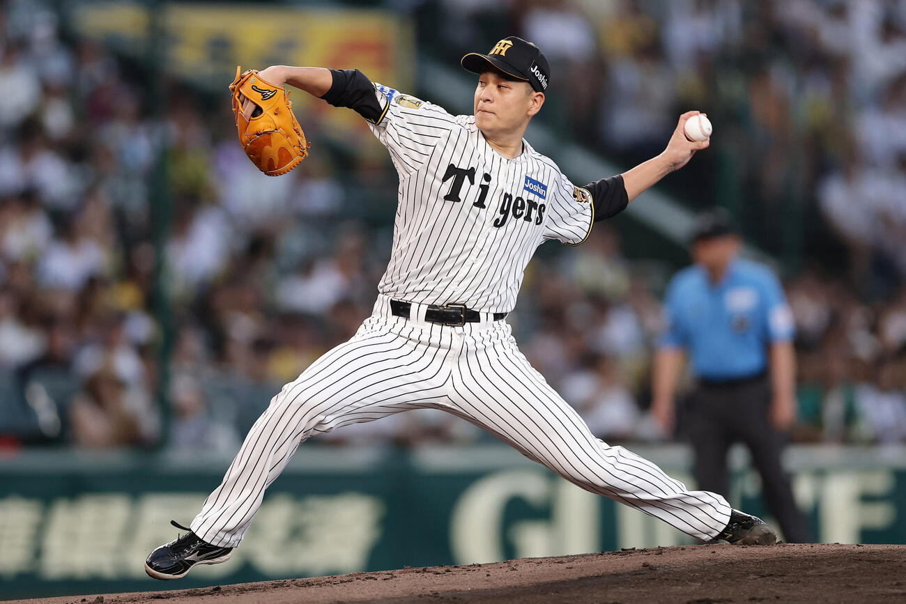 阪神対巨人　力投する阪神先発の大竹耕太郎（撮影・前田充）