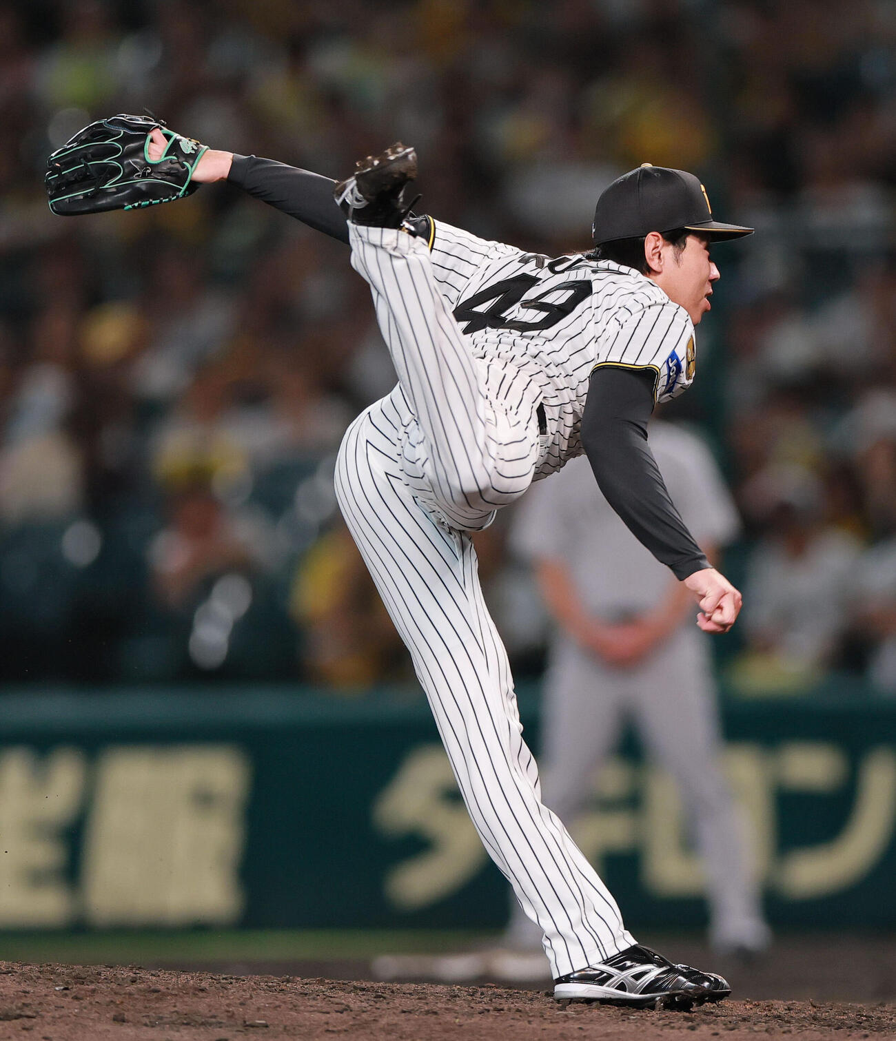 阪神対巨人　9回表に登板する阪神工藤泰成（撮影・上山淳一）