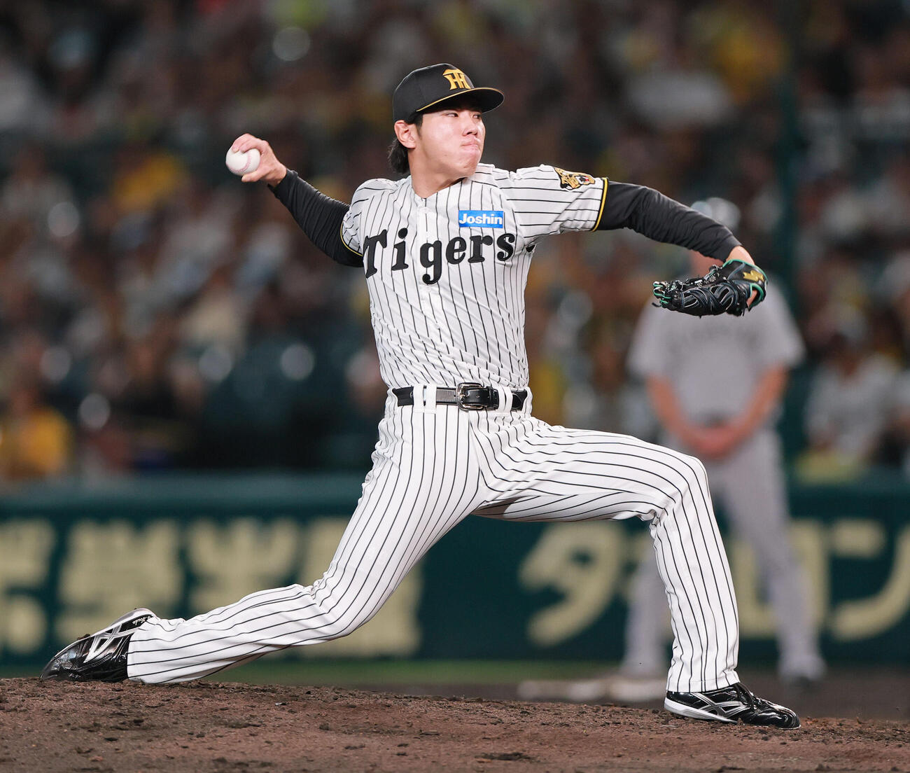 阪神対巨人　9回表に登板する阪神工藤泰成（撮影・上山淳一）
