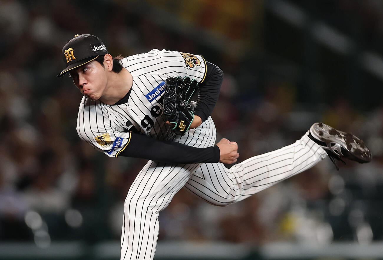 阪神対巨人　阪神5番手の工藤泰成（撮影・前田充）