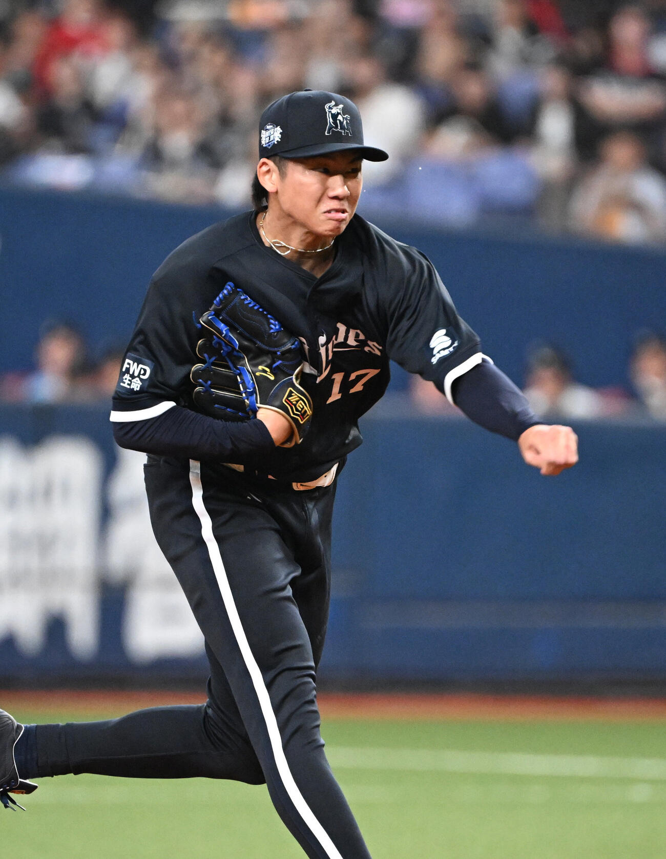 オリックス対ソフトバンク　先発するオリックス曽谷龍平（撮影・和賀正仁）