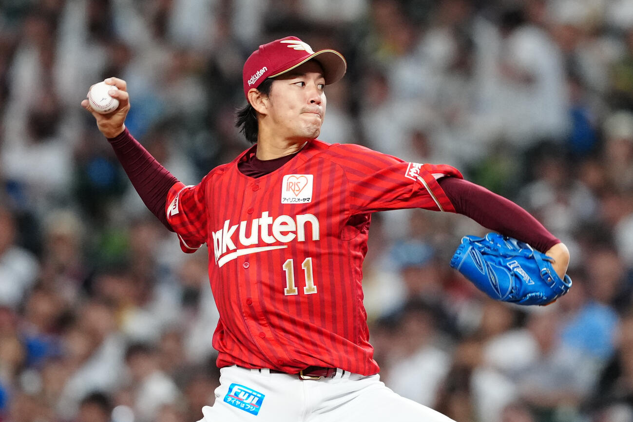 西武対楽天　楽天先発の岸孝之（撮影・江口和貴）