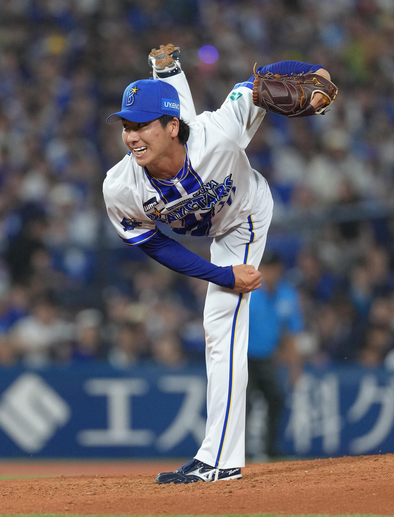 DeNA対中日　DeNA先発の篠木健太郎（撮影・足立雅史）