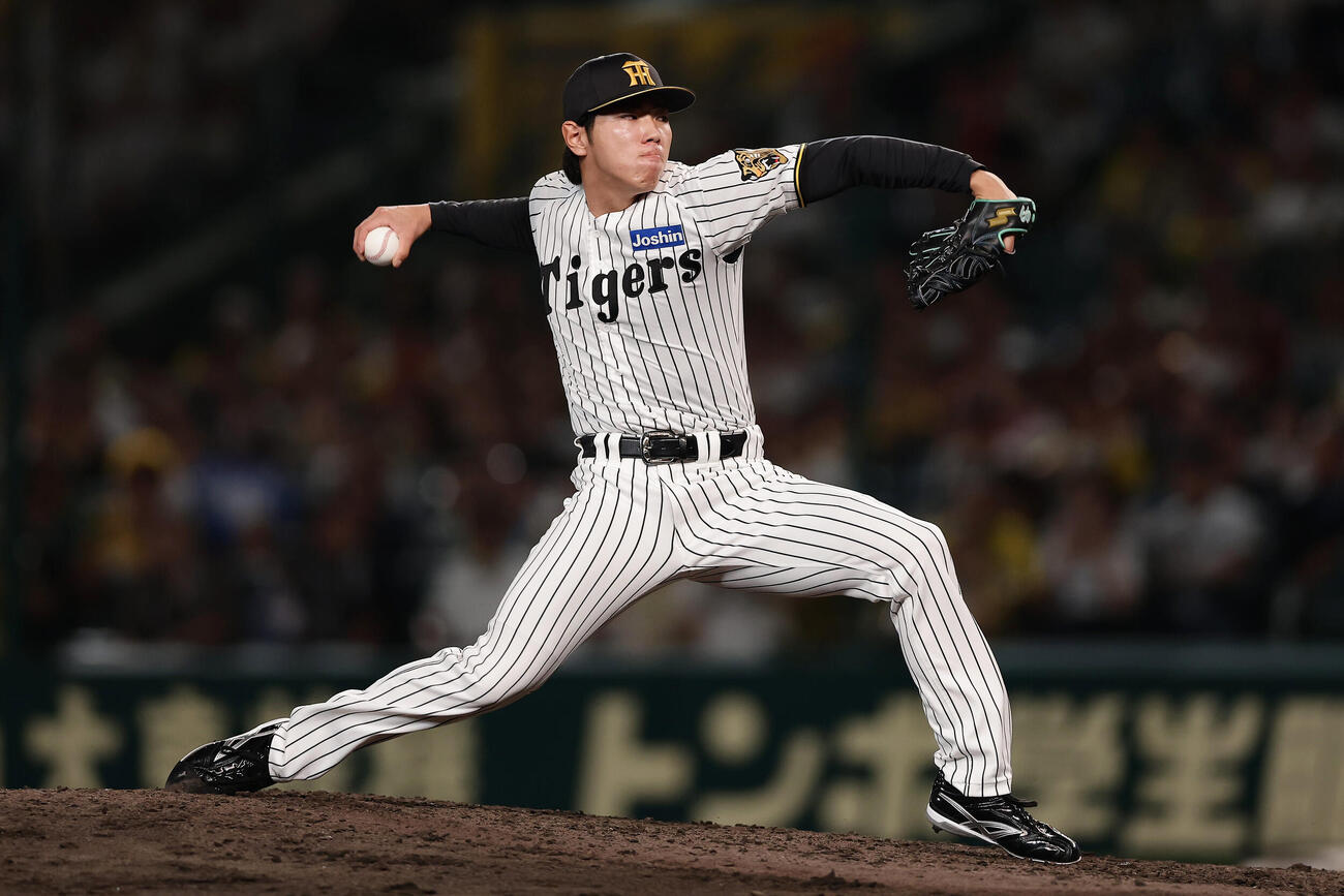 阪神対巨人　阪神4番手の工藤泰成（撮影・前田充）