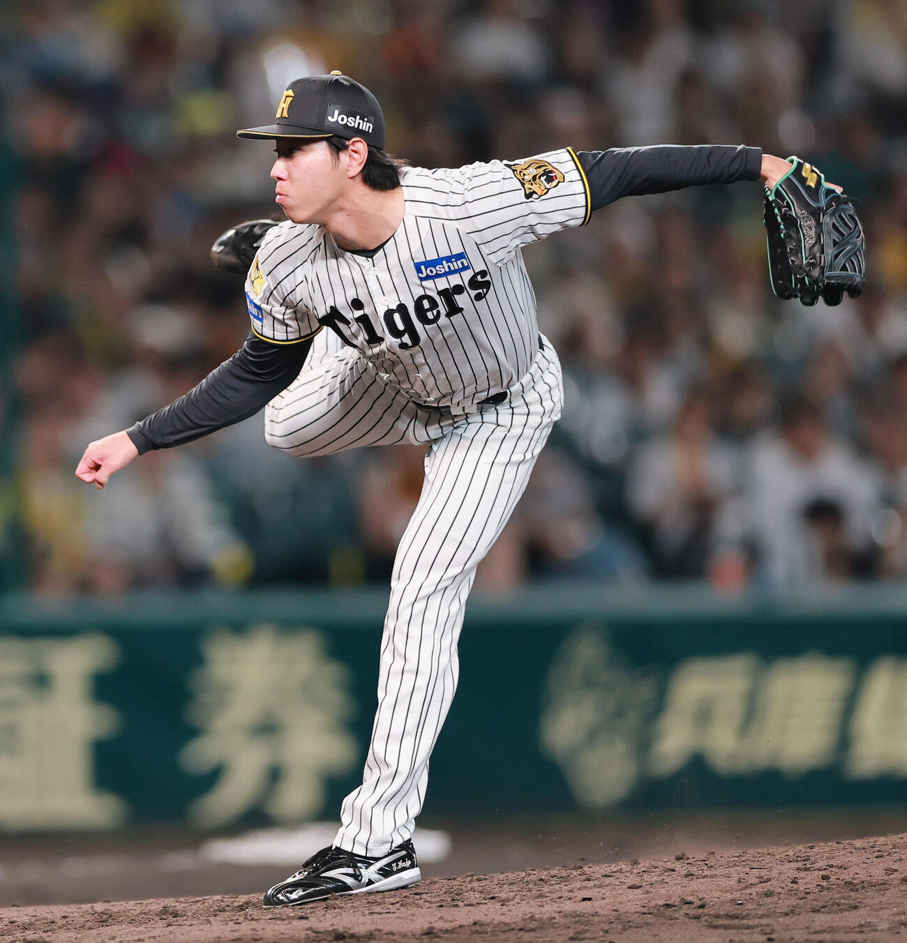 阪神対巨人　9回表に登板する阪神工藤泰成（撮影・上山淳一）