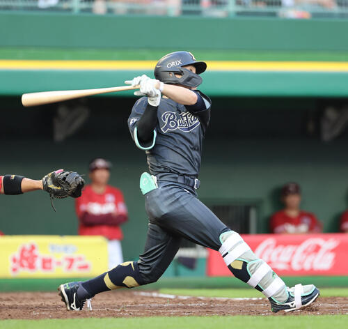 オリックス西川龍馬(2026年6月撮影)
