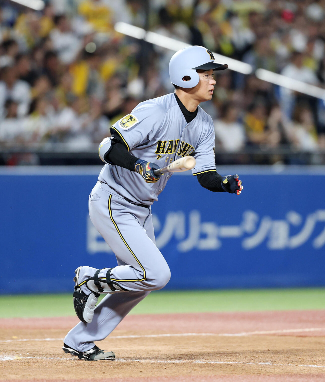 ヤクルト対阪神　5回表阪神2死一、二塁、高橋遥人は適時打を放つ（撮影・鈴木正人）