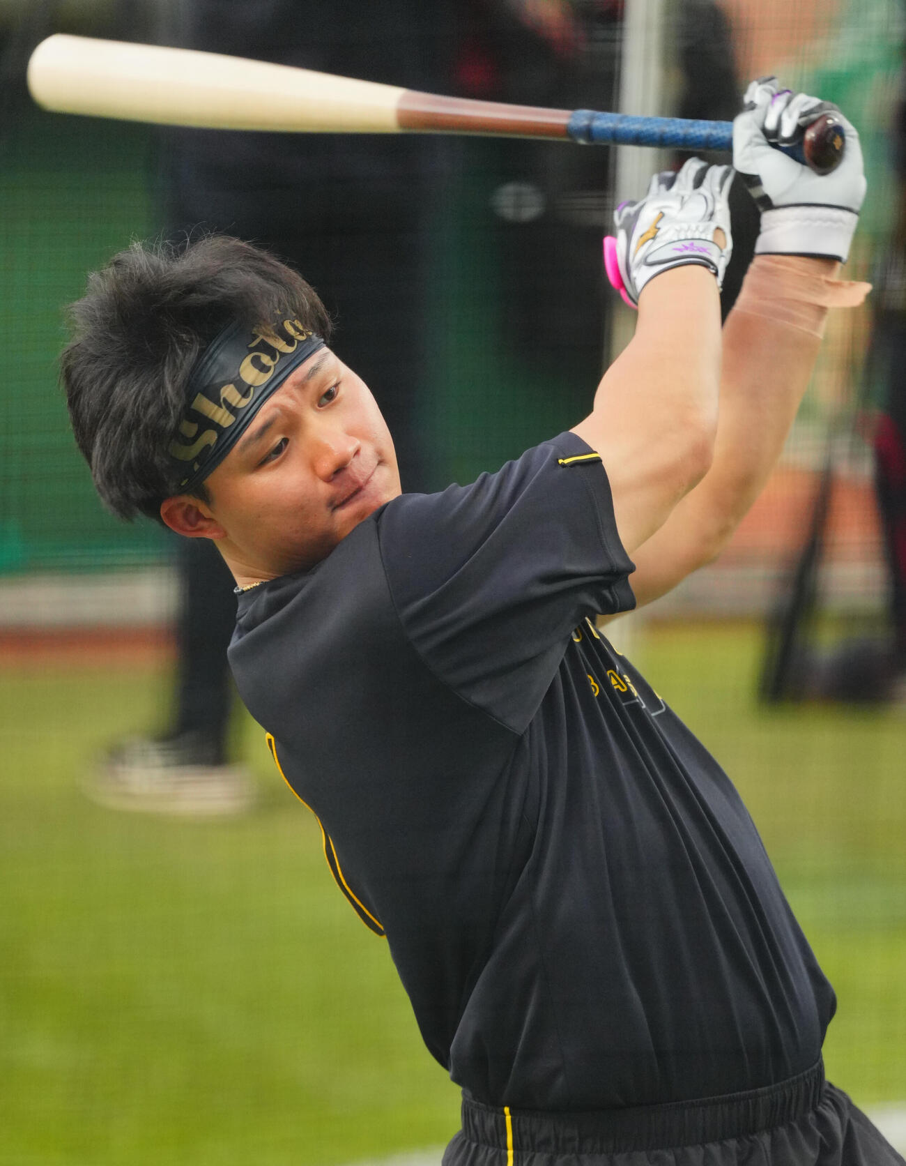 ヤクルト対阪神　試合前、打撃練習を行う阪神森下翔太（撮影・垰建太）