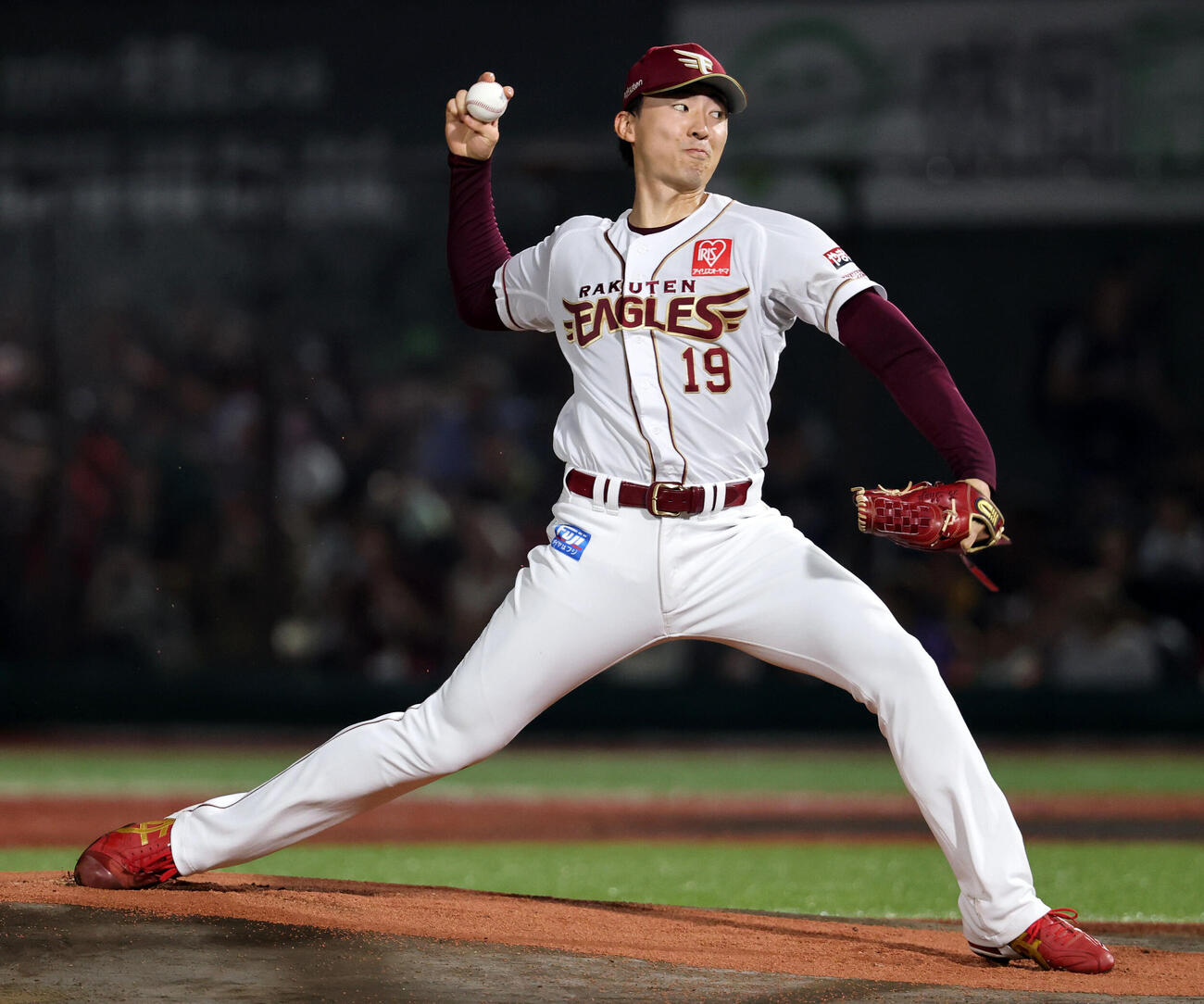 楽天対オリックス　楽天先発の荘司康誠（撮影・浅見桂子）