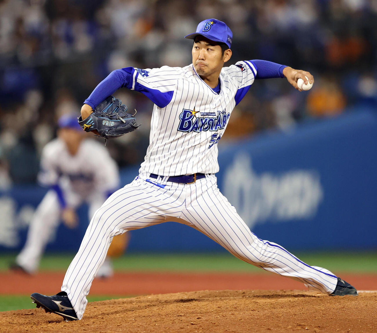 DeNA池谷蒼大（2022年4月撮影）