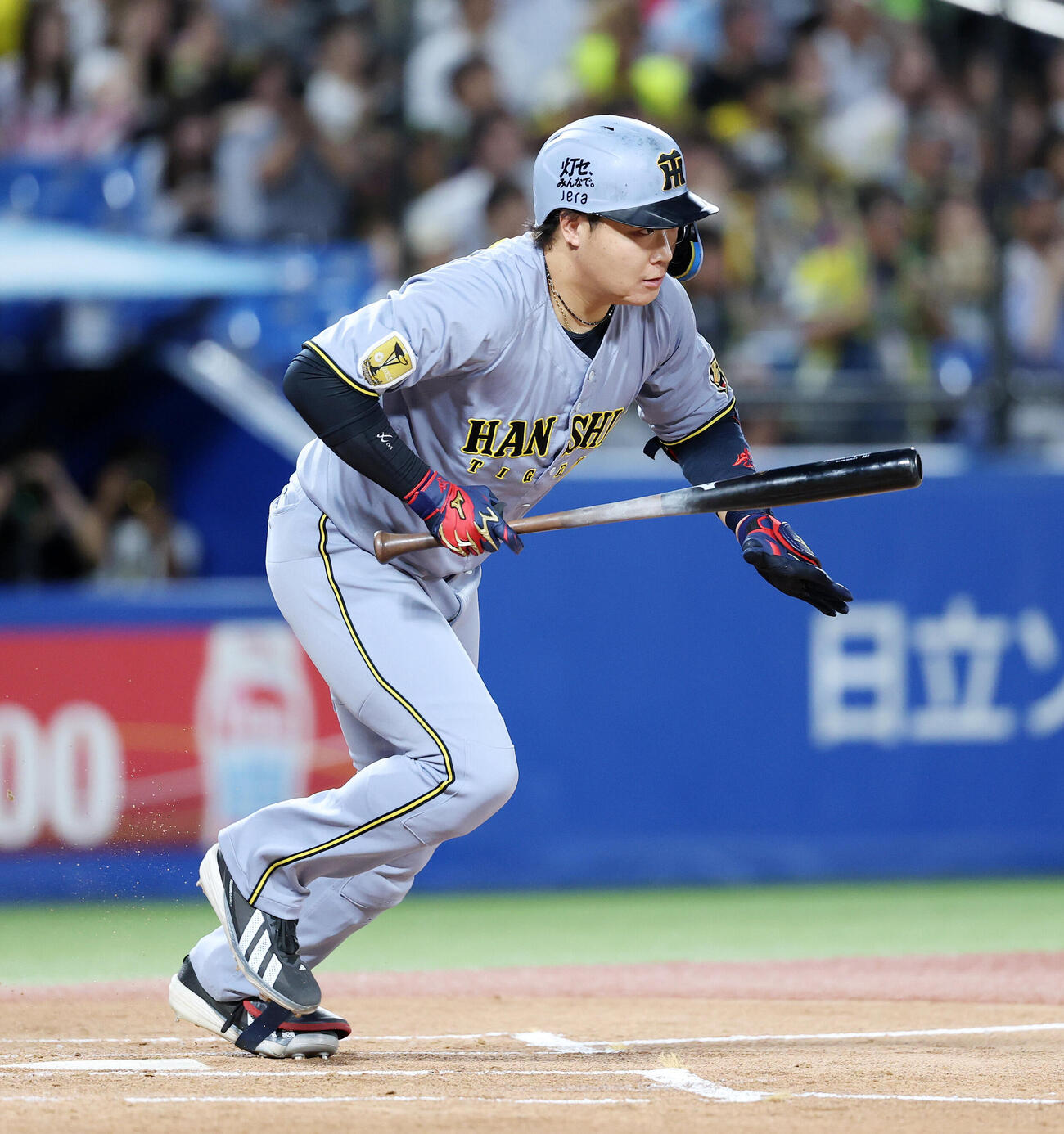 ヤクルト対阪神　1回表阪神1死一、三塁、大山悠輔は適時打を放つ（撮影・鈴木正人）