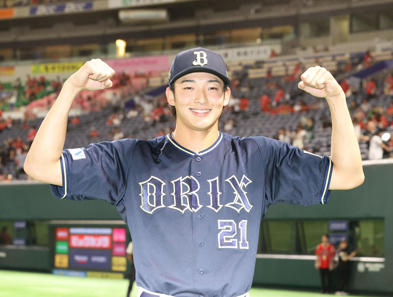 オリックス山崎颯一郎（2025年9月撮影）