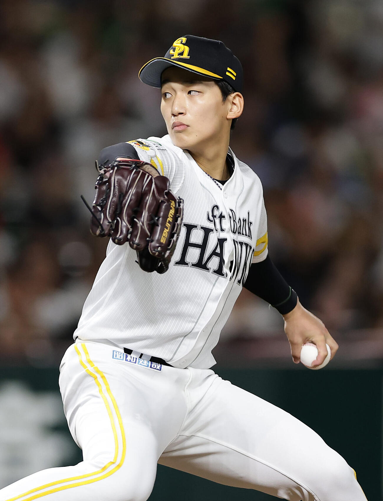 ソフトバンク対西武　力投するソフトバンク先発の前田悠伍（撮影・前田充）