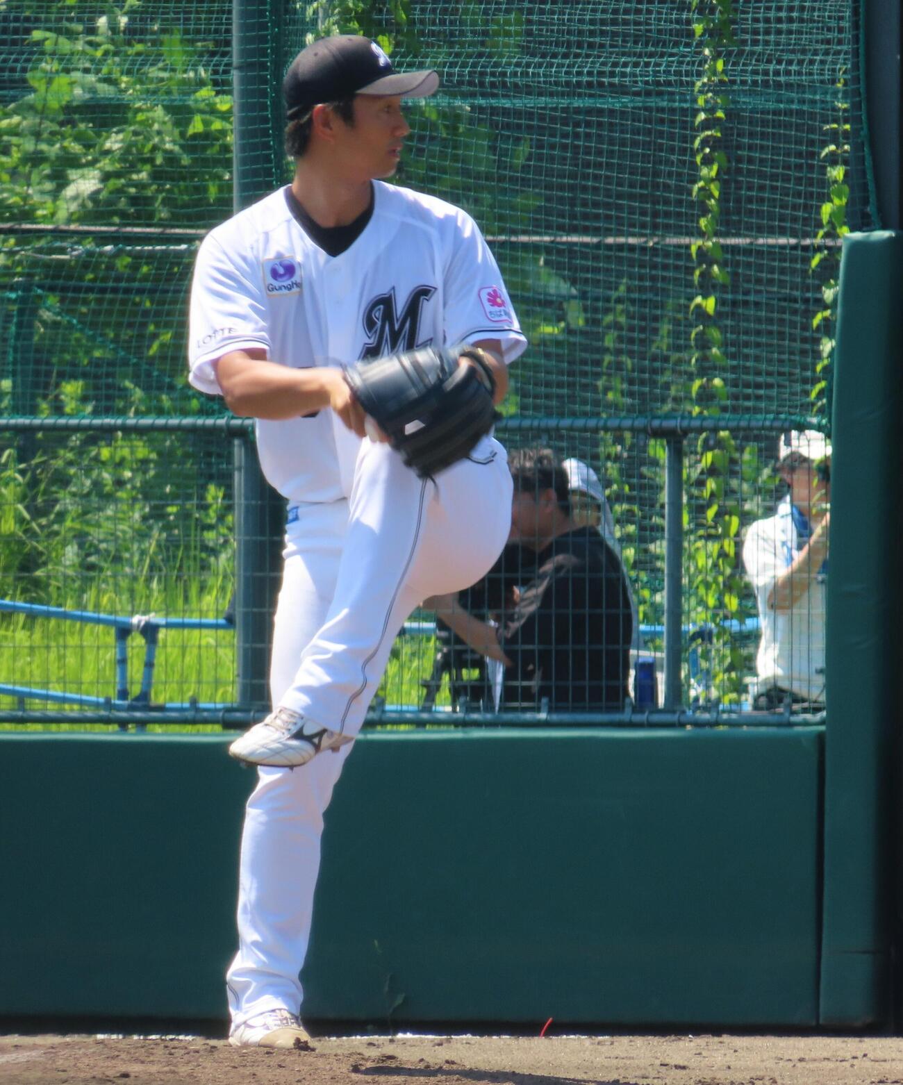 ロッテ唐川侑己（2026年8月撮影）