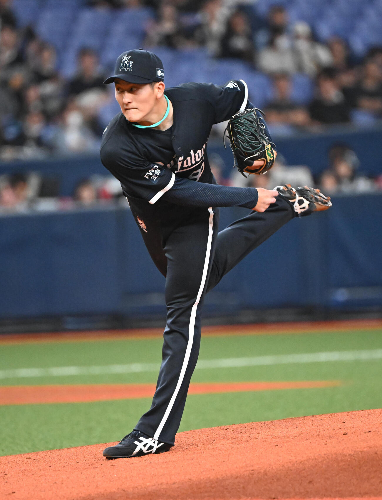 オリックス対ロッテ　先発するオリックス高島泰都（撮影・和賀正仁）