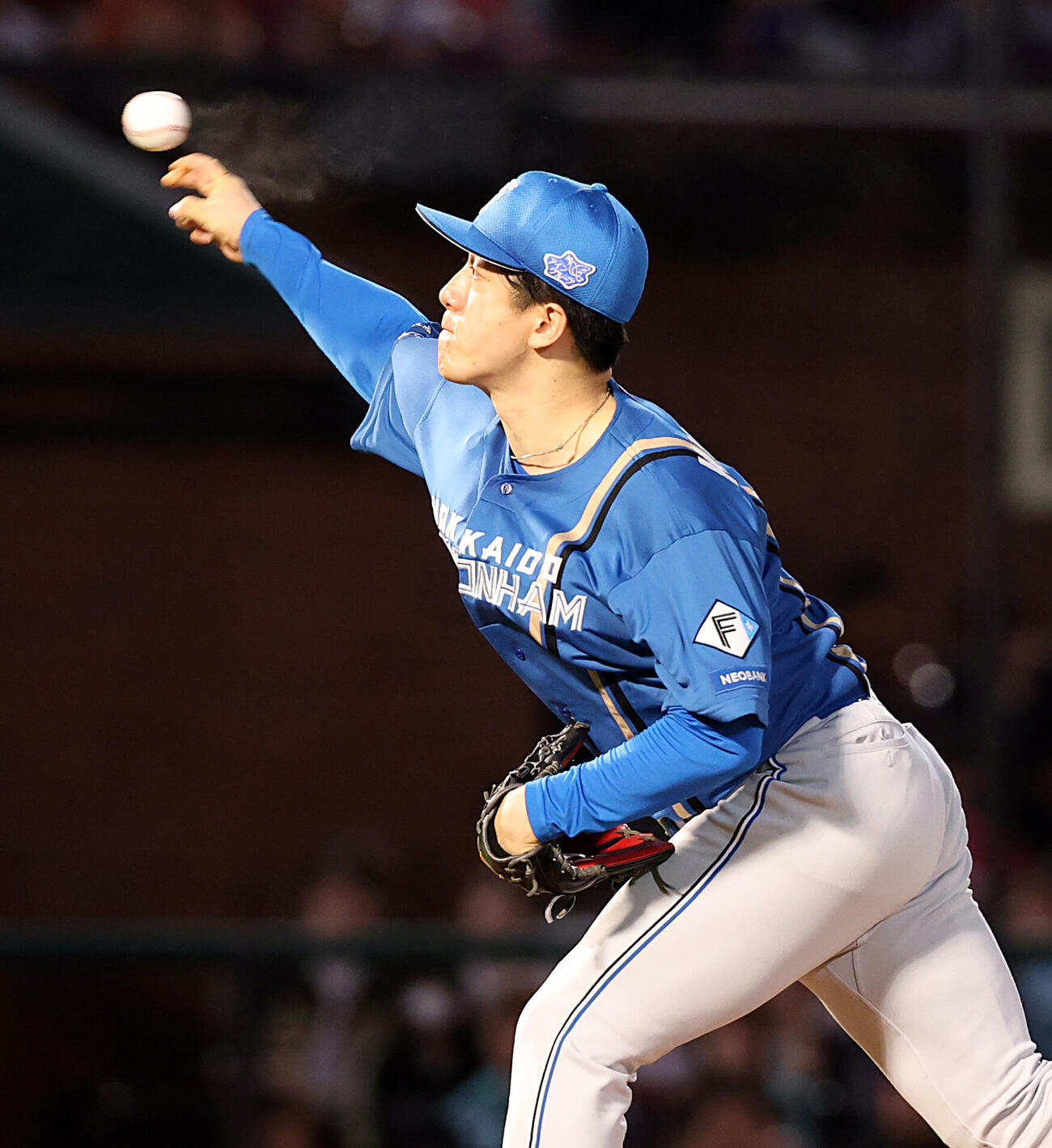 楽天対日本ハム　日本ハム先発の北山亘基（撮影・浅見桂子）