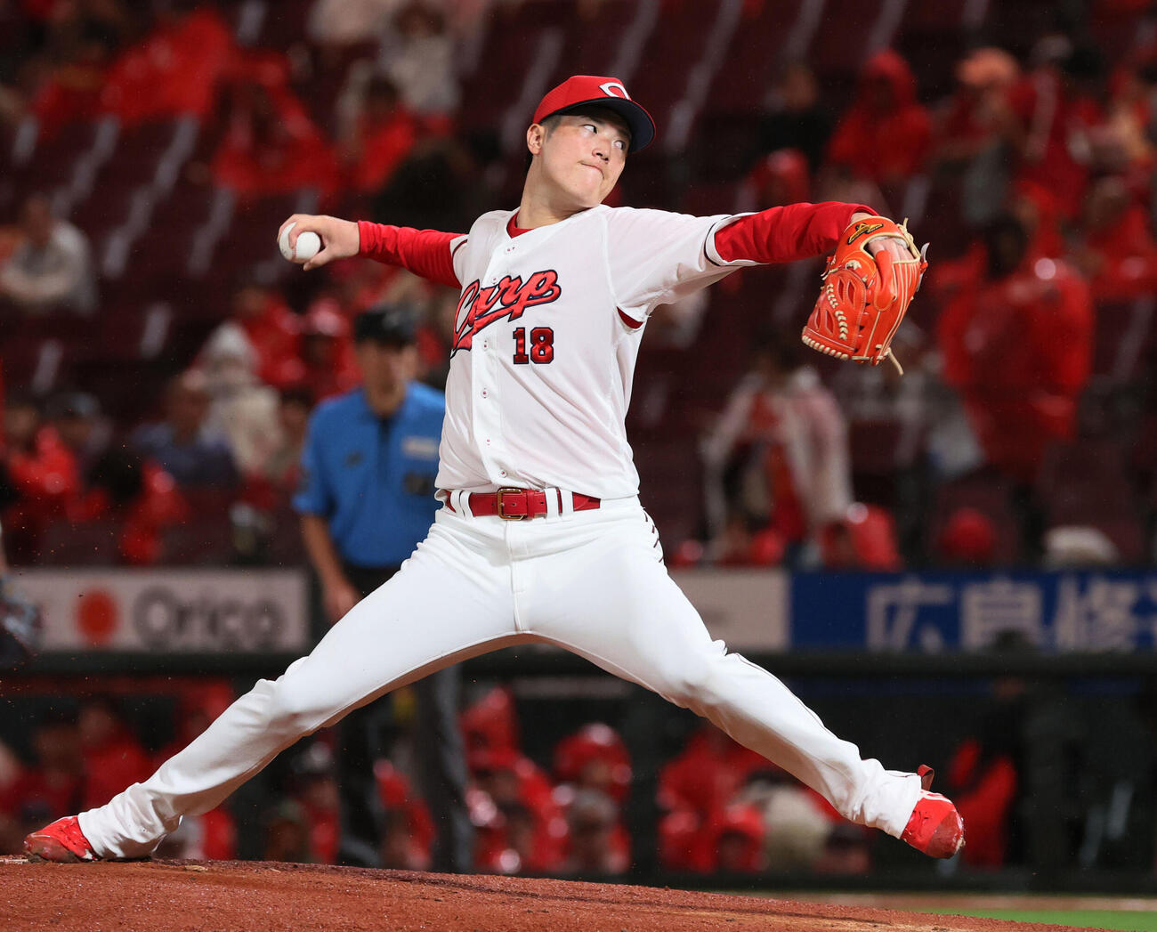 広島対巨人　広島先発の森下暢仁（撮影・加藤孝規）