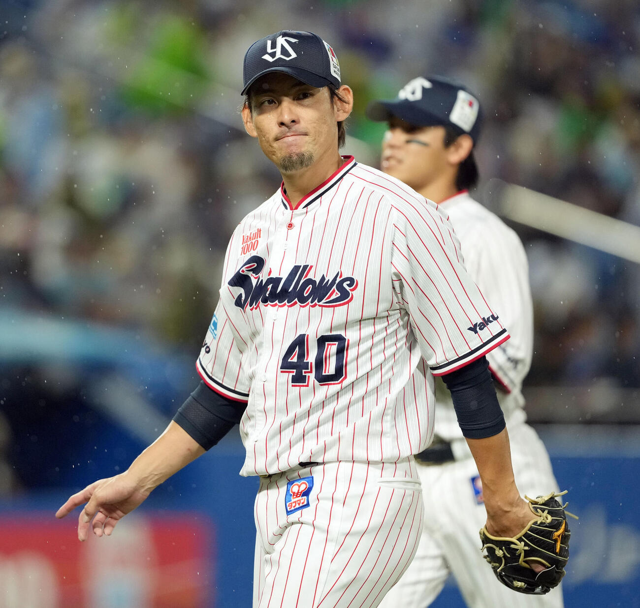 ヤクルト対中日　1回表、中日に先制を許すヤクルトの先発高梨裕稔（撮影・たえ見朱実）