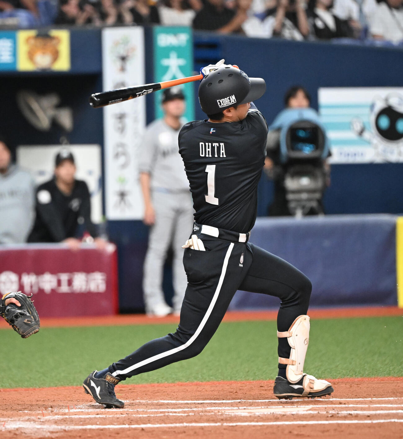 オリックス対ロッテ　10回裏オリックス1死満塁、左前にサヨナラ打を放つ太田椋（撮影・和賀正仁）