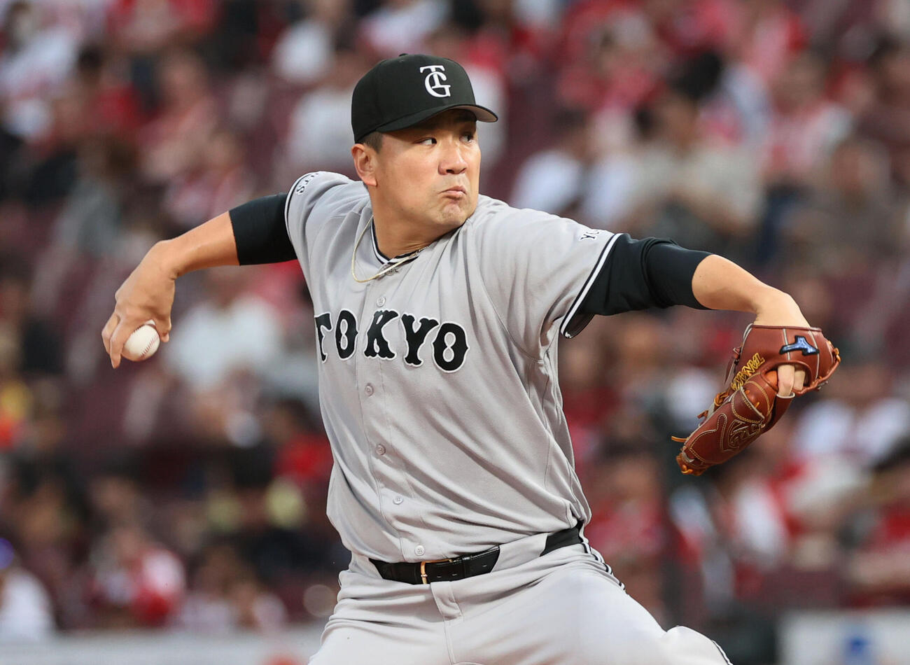 広島対巨人　巨人先発の田中将大（撮影・加藤孝規）