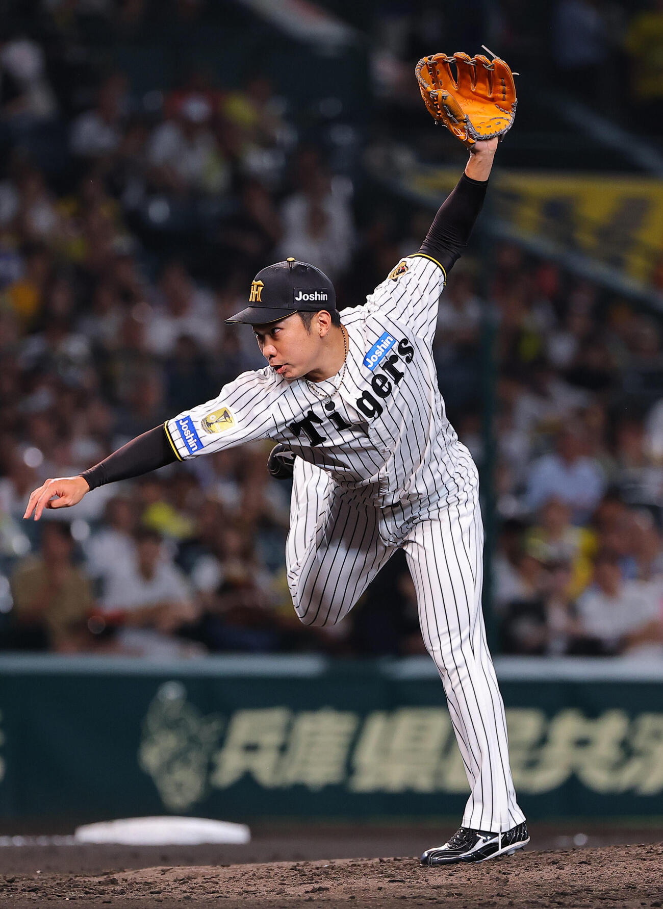 阪神対DeNA　歓声を浴びながら登板するる石井大智（撮影・上田博志）