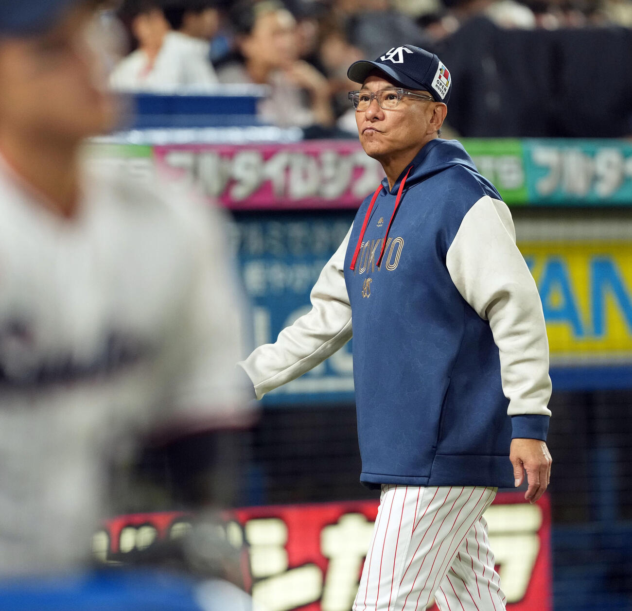 ヤクルト対中日　中日に負けを喫したヤクルト池山隆寛監督（撮影・たえ見朱実）