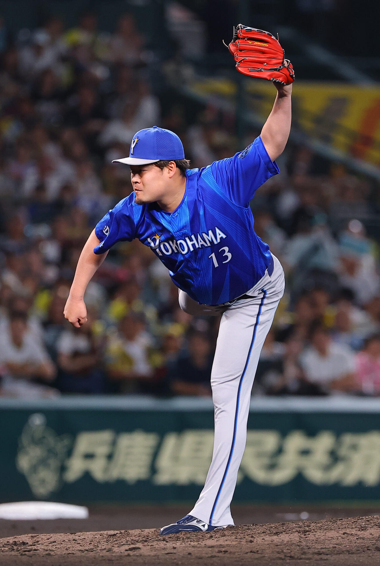 阪神対DeNA DeNA2番手の伊勢大夢（撮影・上田博志）
