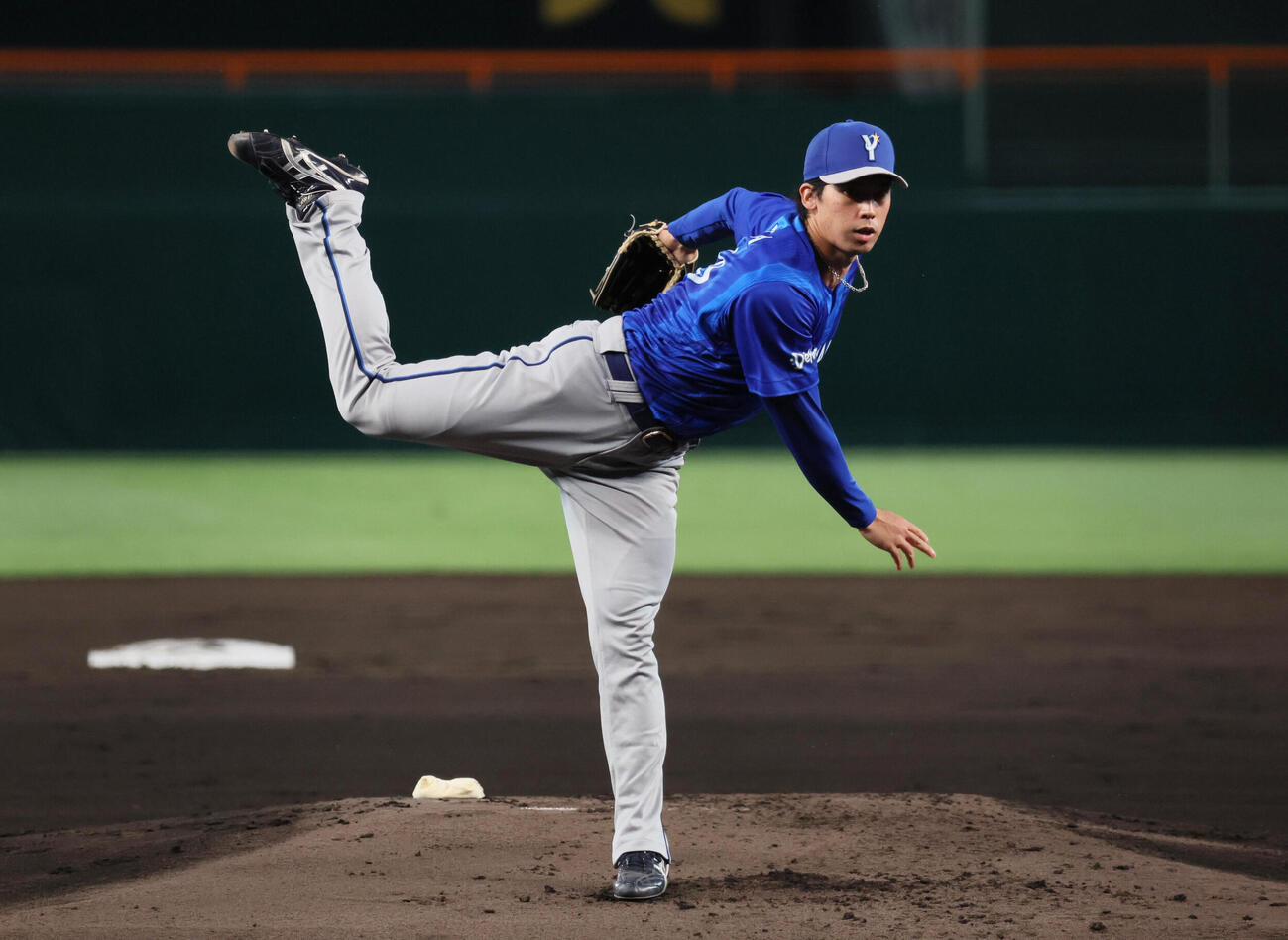 阪神対DeNA DeNA先発の尾形崇斗（撮影・宮崎幸一）