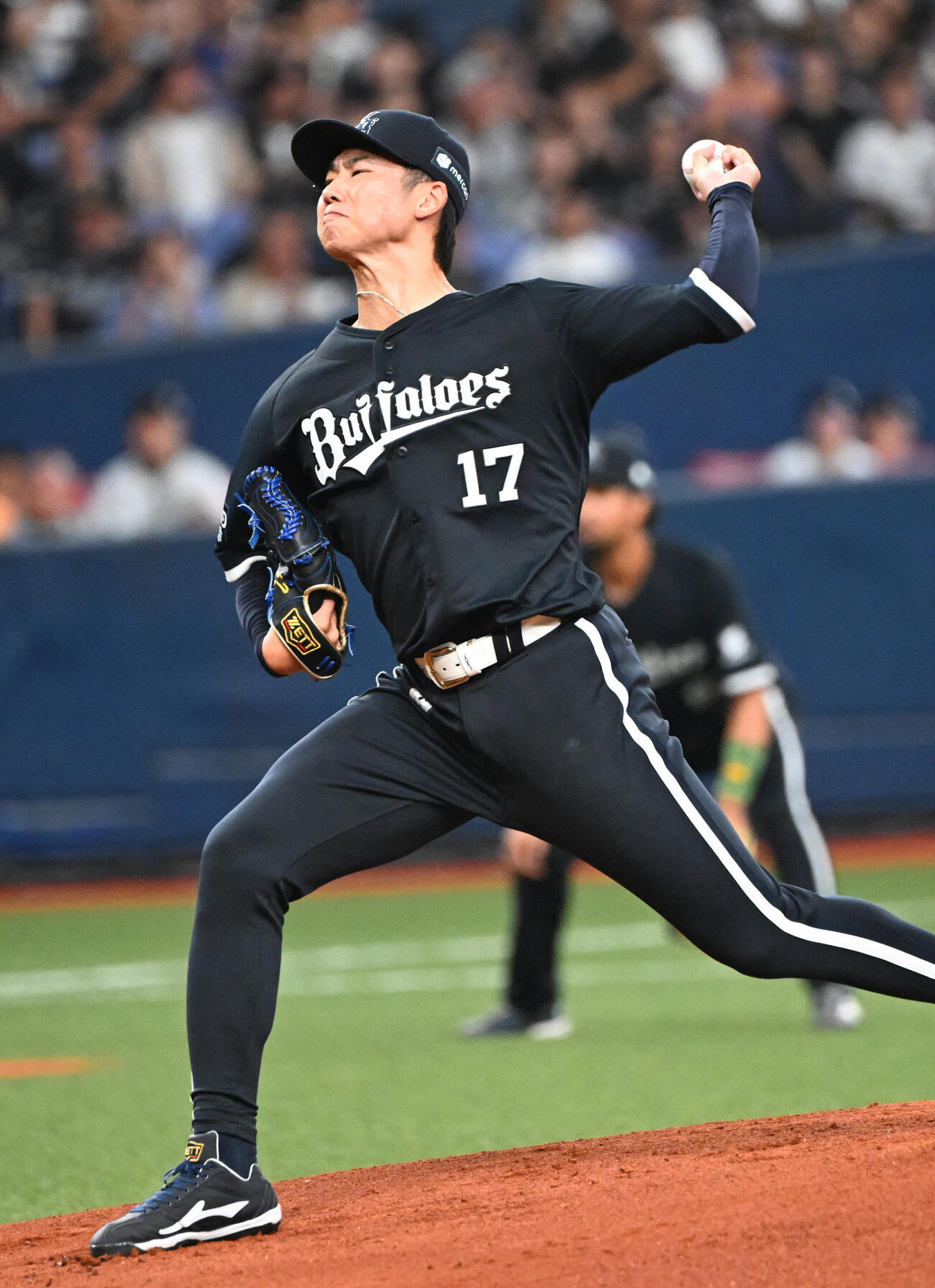 オリックス対ロッテ　先発するオリックス曽谷龍平（撮影・和賀正仁）
