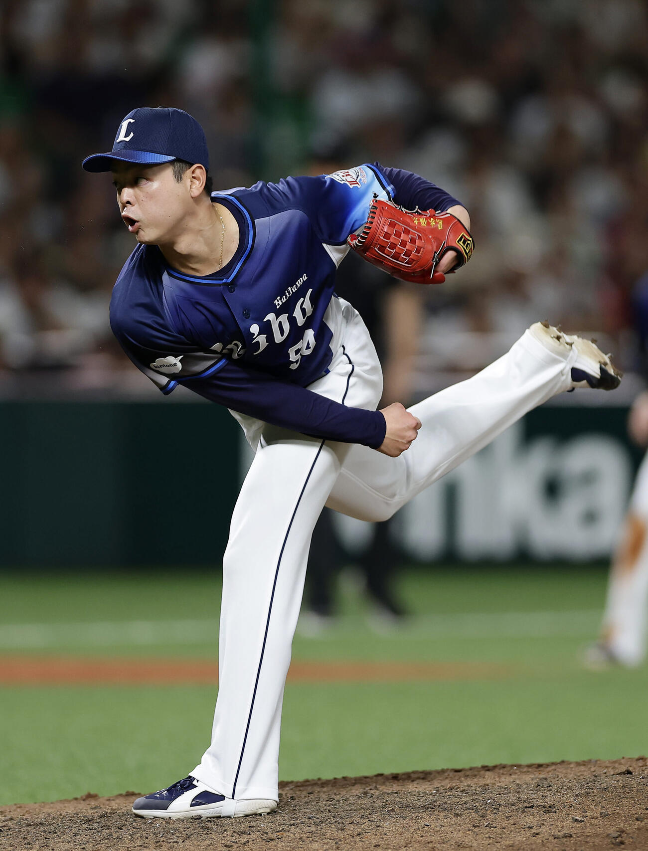 ソフトバンク対西武　西武4番手の黒木優太（撮影・前田充）