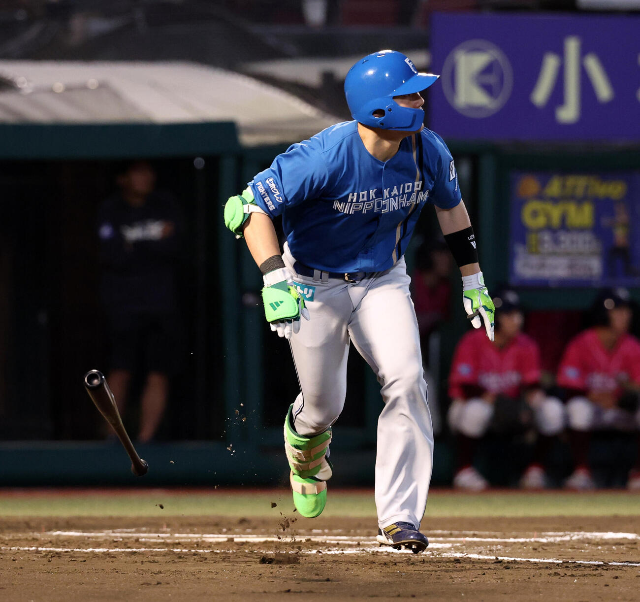 楽天対日本ハム　6回表日本ハム1死一、二塁、清宮幸太郎は3点本塁打を放つ（撮影・浅見桂子）