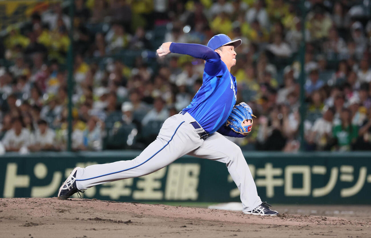 阪神対DeNA DeNA先発の竹田祐（撮影・宮崎幸一）
