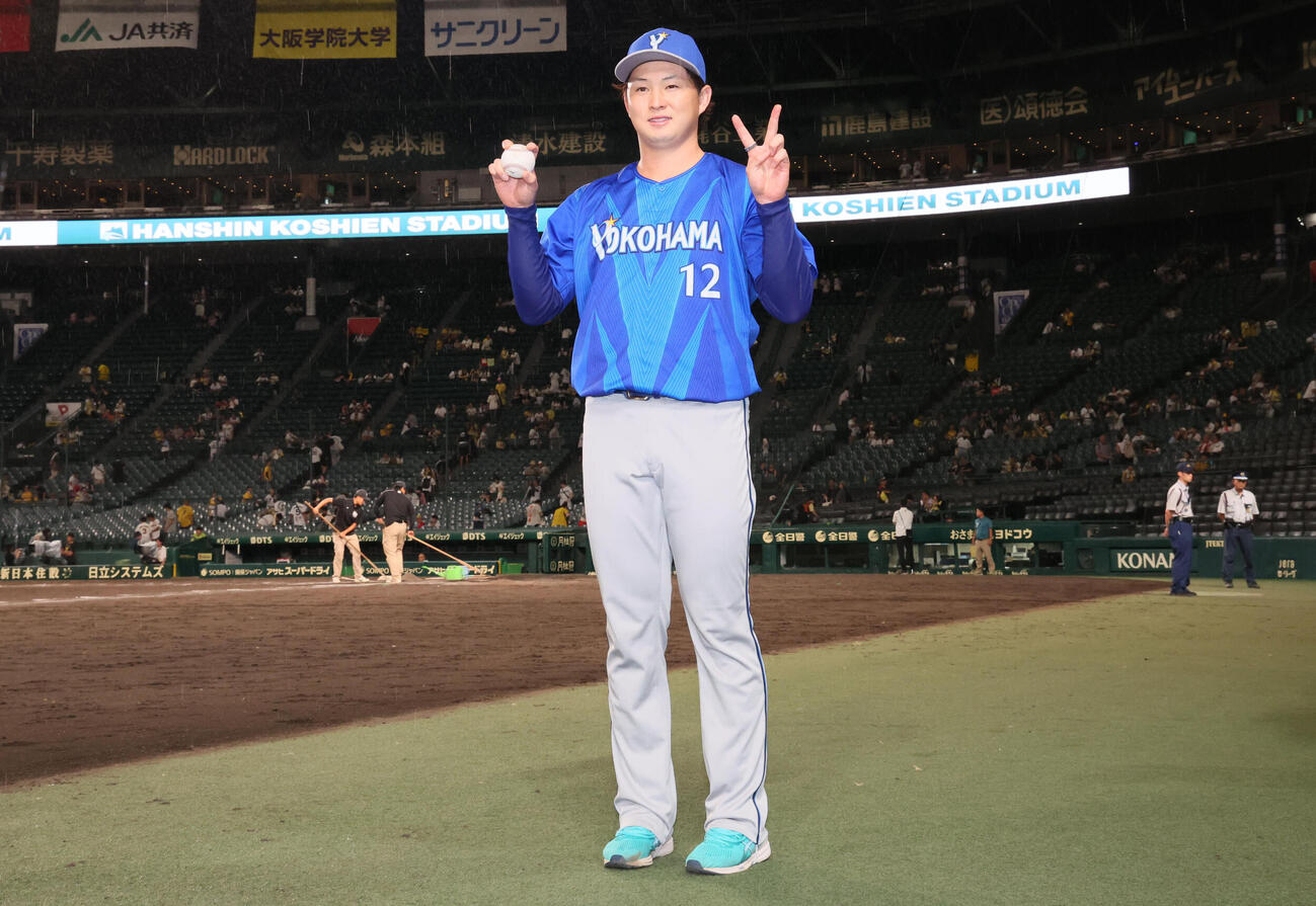 阪神対DeNA 2勝目を挙げたDeNA竹田祐（撮影・宮崎幸一）
