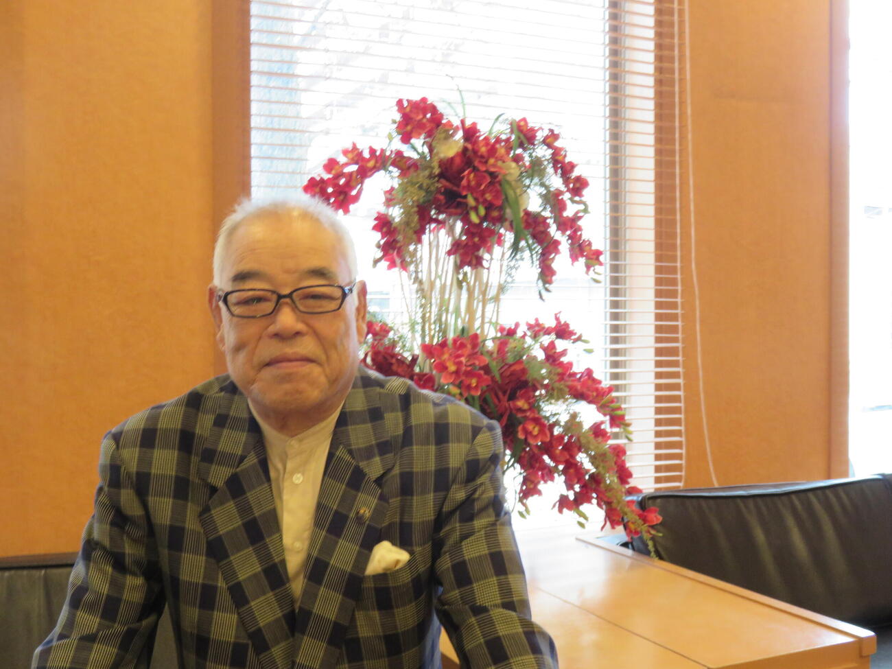 18年、インタビューを受ける門田博光さん