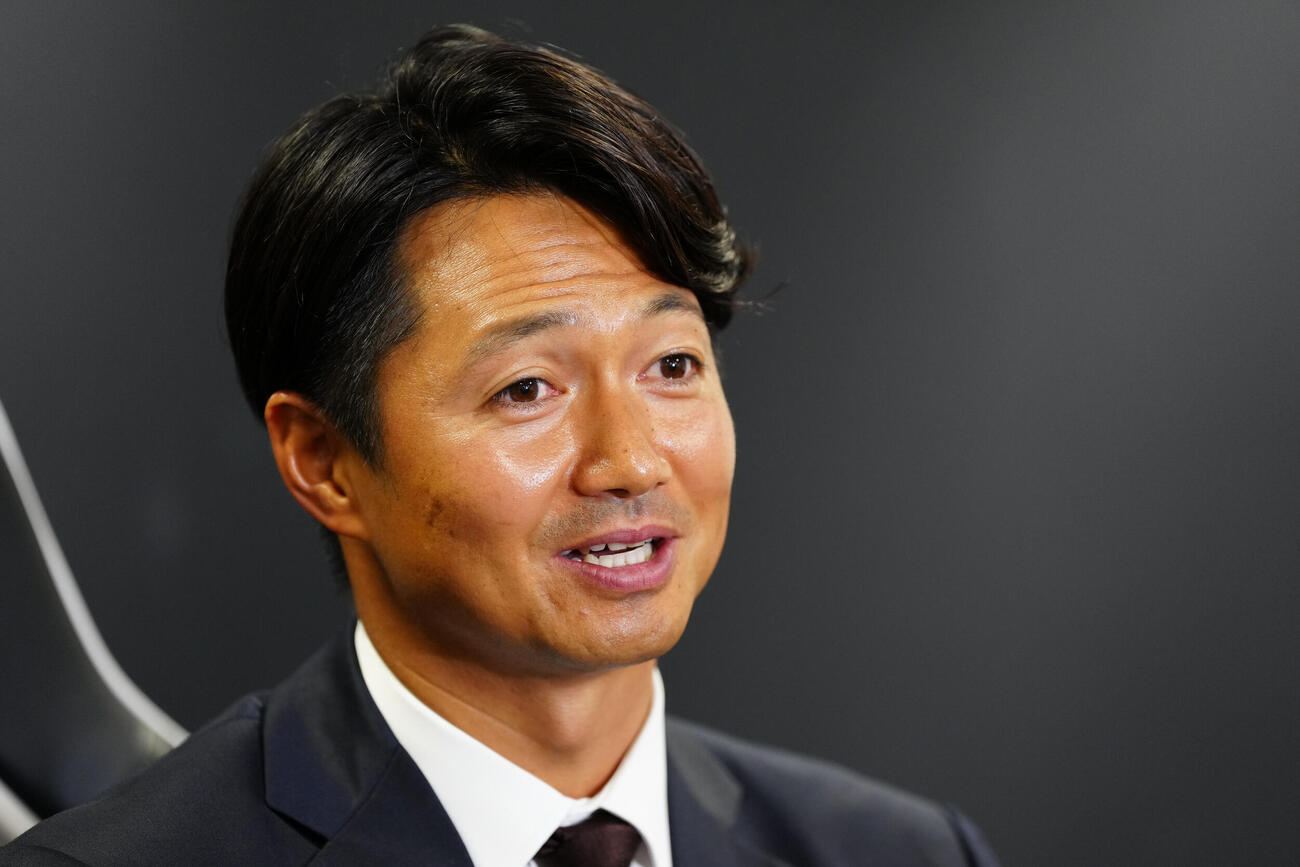引退会見に臨むロッテ唐川侑己（撮影・鈴木みどり）