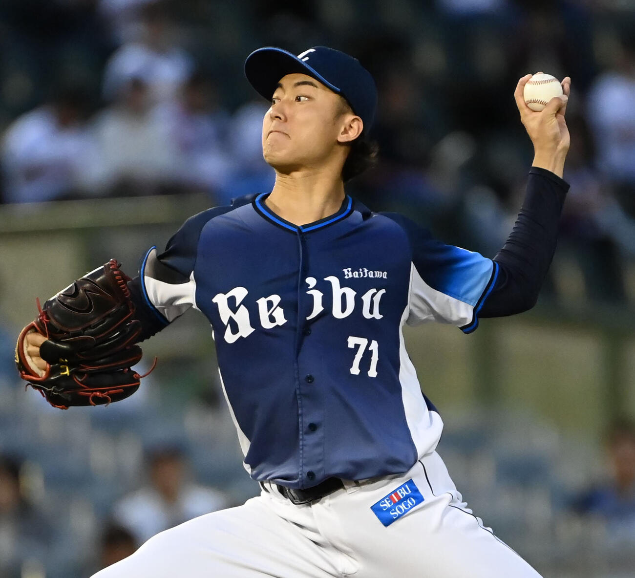 オリックス対西武　西武先発の菅井信也（撮影・石井愛子）