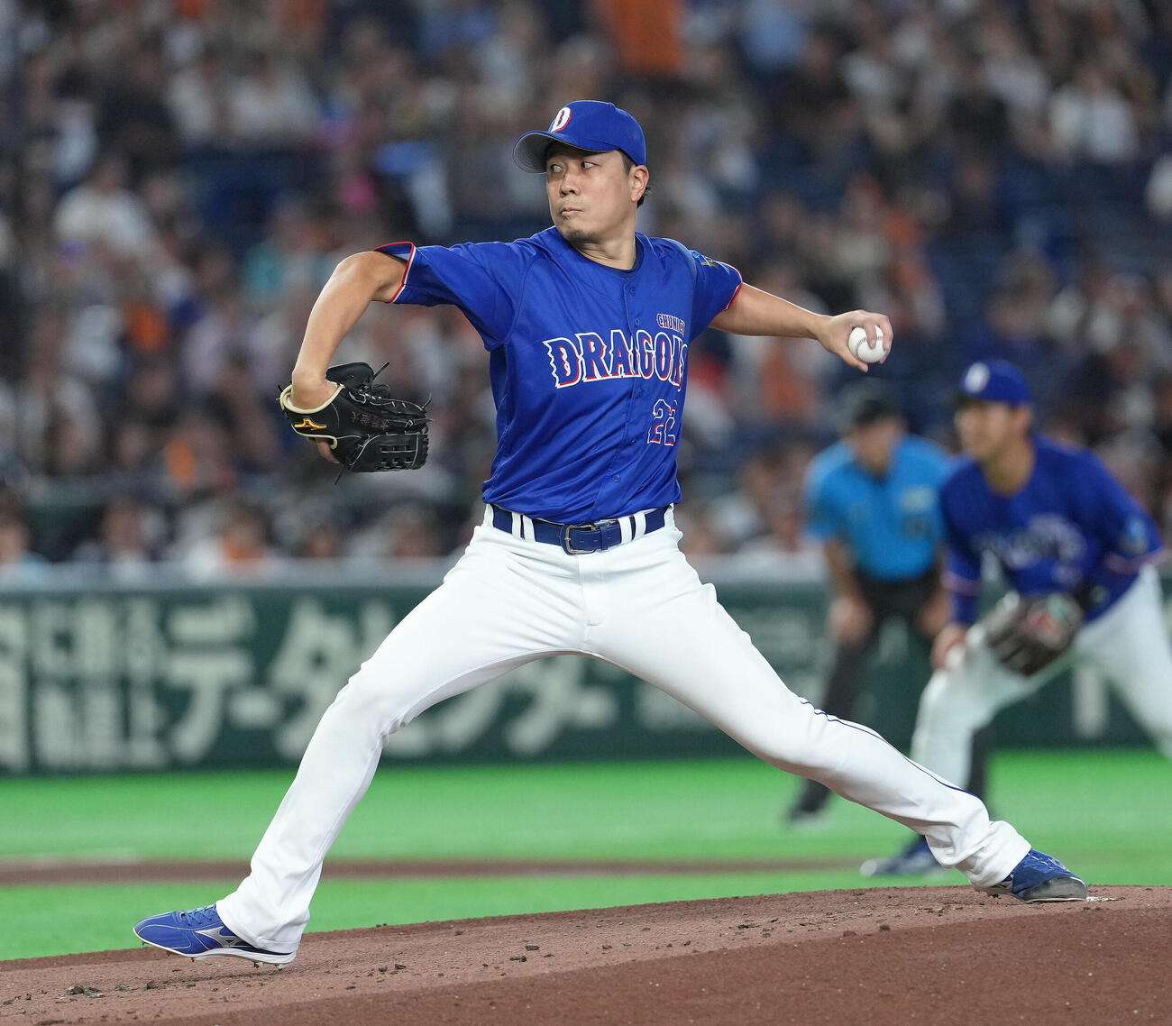 巨人対中日　中日先発の大野雄大（撮影・足立雅史）