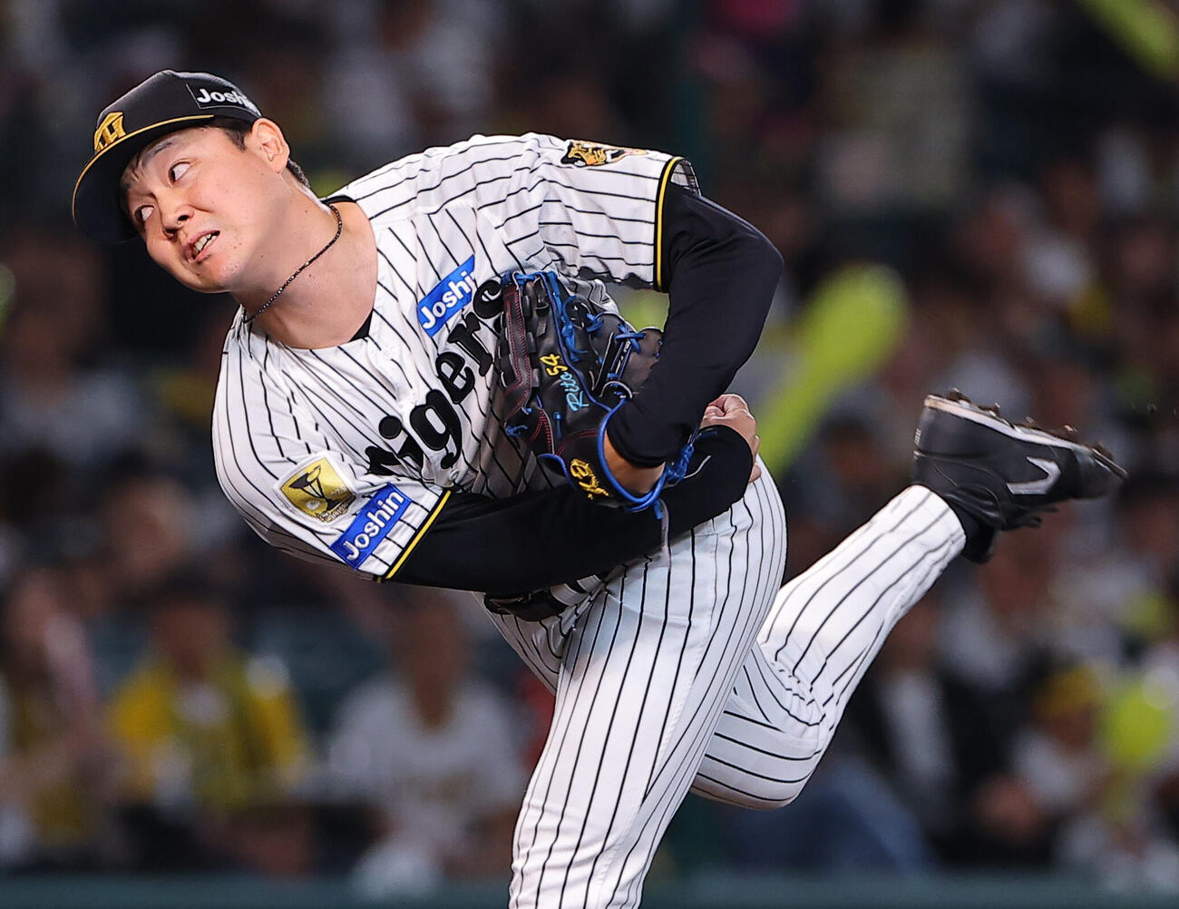 阪神対広島　阪神2番手の木下里都（撮影・上田博志）