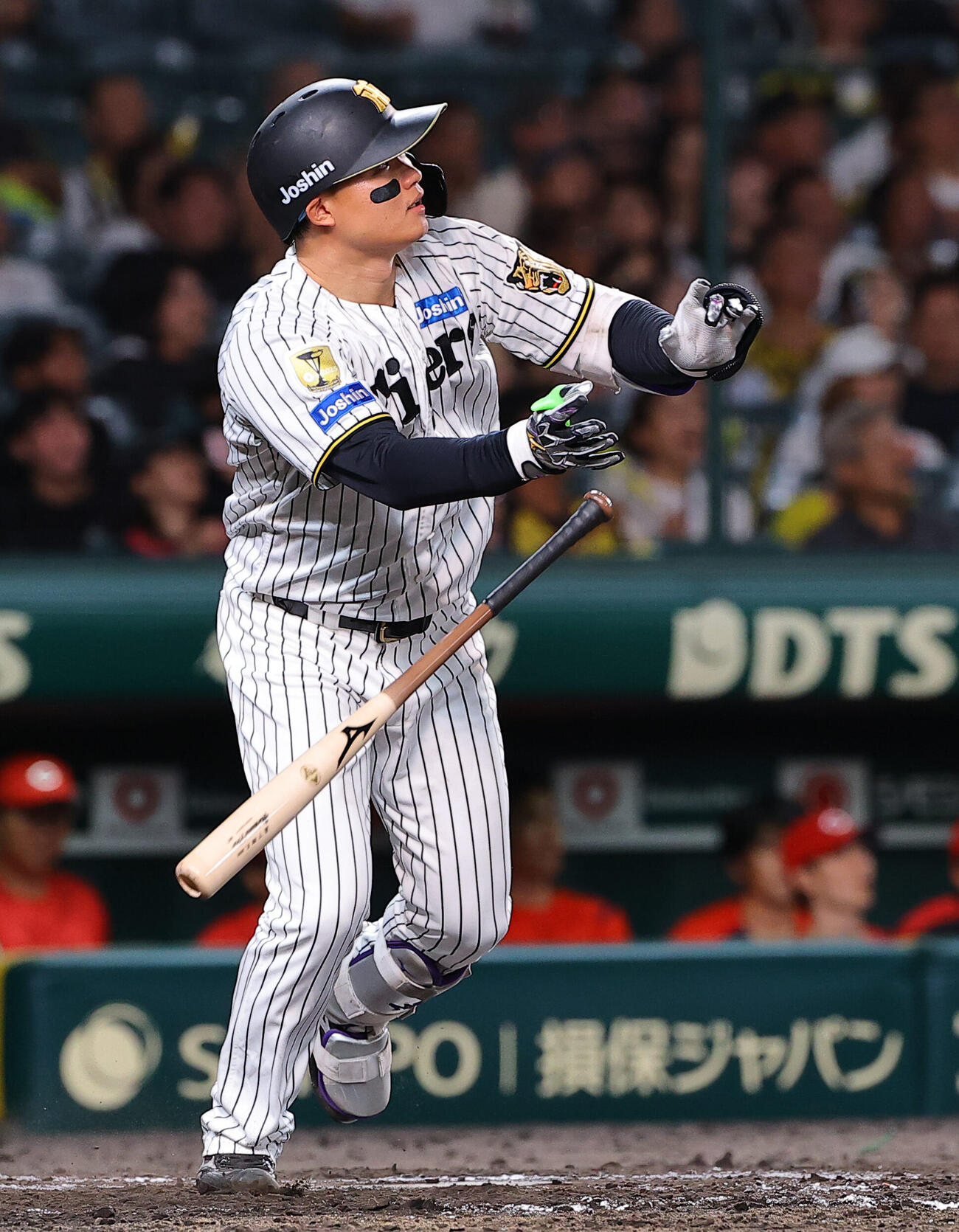 阪神対広島　9回裏阪神1死、森下翔太はソロ本塁打を放つ（撮影・上田博志）