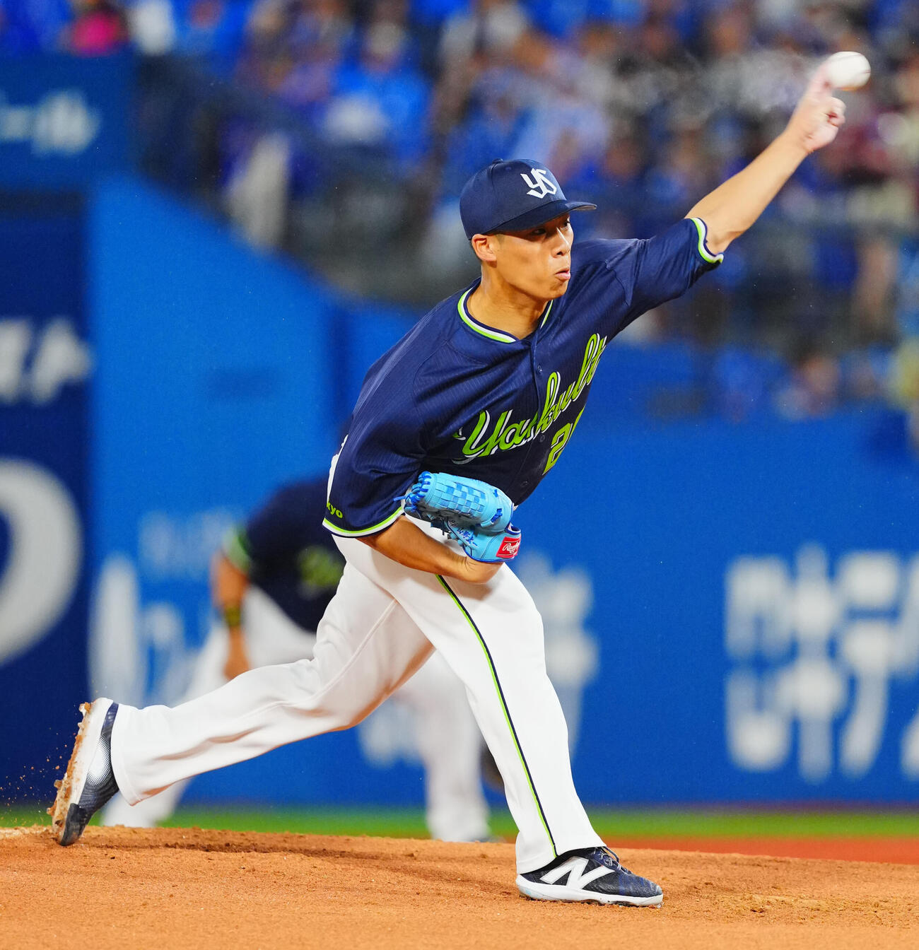 DeNA対ヤクルト　力投するヤクルト先発山野太一（撮影・垰建太）