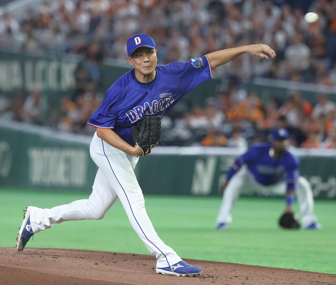 巨人対中日　中日先発の大野雄大（撮影・黒川智章）