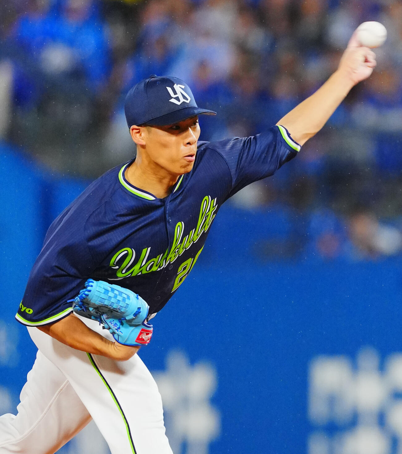 DeNA対ヤクルト　力投するヤクルト先発山野太一（撮影・垰建太）