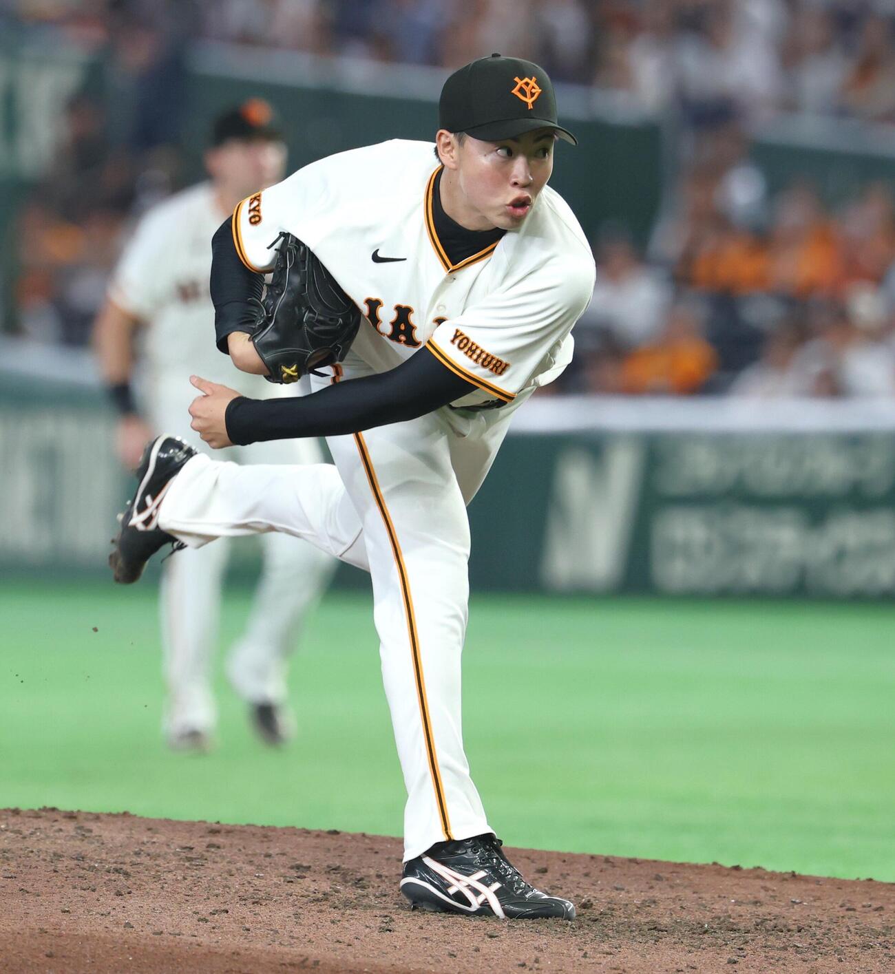 巨人対中日　7回に登板の森田駿哉（撮影・黒川智章）
